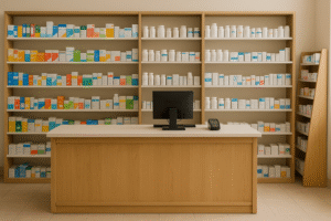 Image of independent pharmacy,